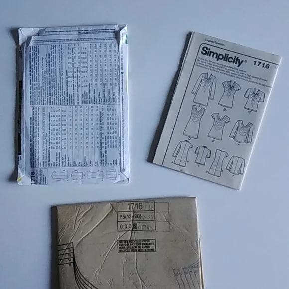 Simplicity New #1716p5 English to Spanish Vintage Pattern SZ 12-20 - Picture 3 of 8